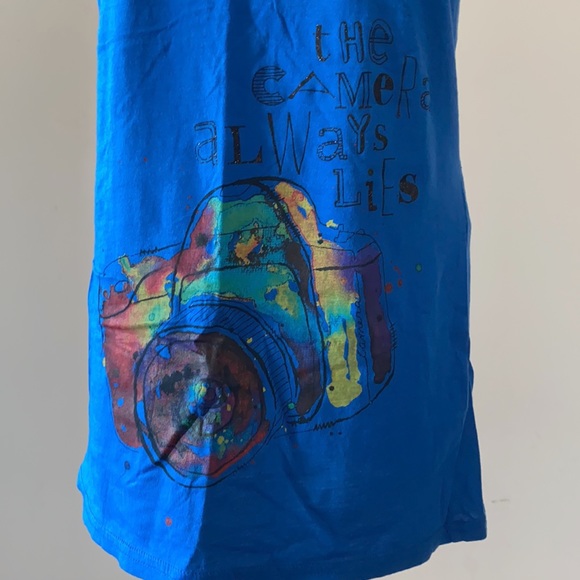 Blue graphic tunic - Picture 2 of 4